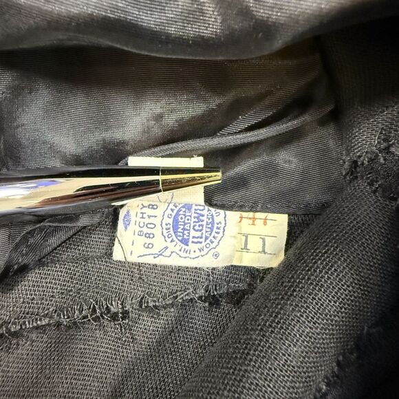 Vtg Union Made USA Little Black Dress Elegant Cocktail Sz 11 (fits modern Sm/4) - Picture 9 of 9